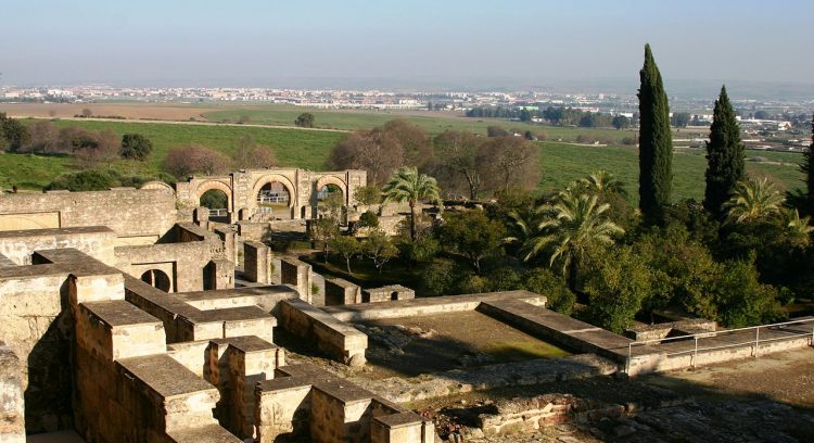 A landscape of the ruins of al-Zahra.