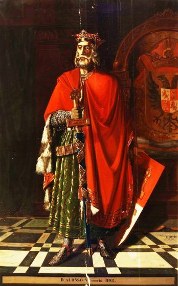 A painting of Alfonso VI.